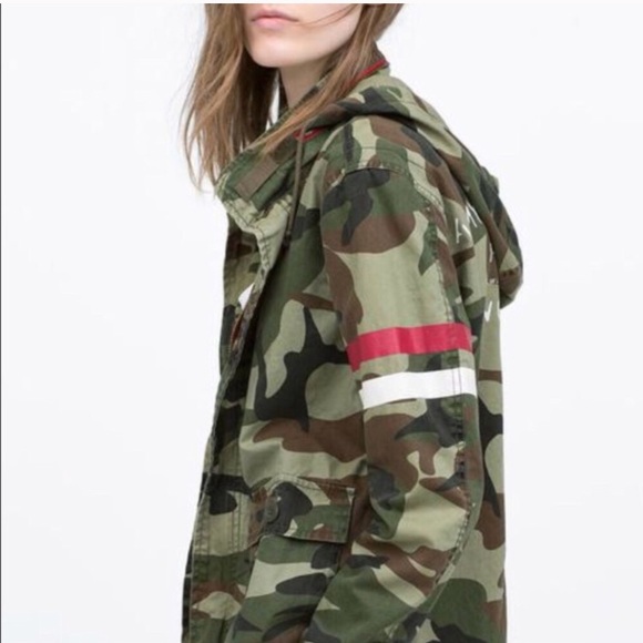 Zara Jackets & Blazers - Zara Woman Camouflage Print parka